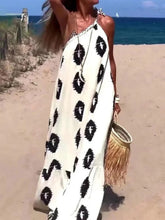 Load image into Gallery viewer, Sunshine Ethnic Print One Shoulder Loose Maxi Dress
