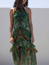 Load image into Gallery viewer, Vida De Fiesta Halter Maxi Dress
