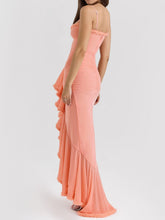 Load image into Gallery viewer, Off-the-shoulder mesh maxi dress
