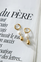 Load image into Gallery viewer, 18k Gold Plated Golden Pearl Earrings Gold
