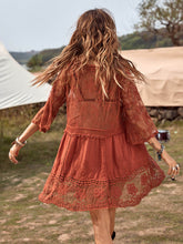 Load image into Gallery viewer, Loose Lace Beach Vacation Bikini Cover-Up Dress

