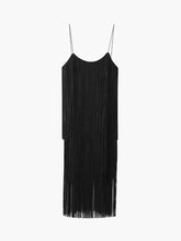 Load image into Gallery viewer, Florence Fringed Open Back Short Dress
