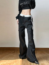 Load image into Gallery viewer, Striped Patchwork Drawstring Pants
