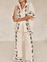 Load image into Gallery viewer, Cream Black Printed Shirt
