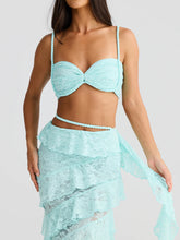Load image into Gallery viewer, Lace Multi-layered Skirt Resort Set
